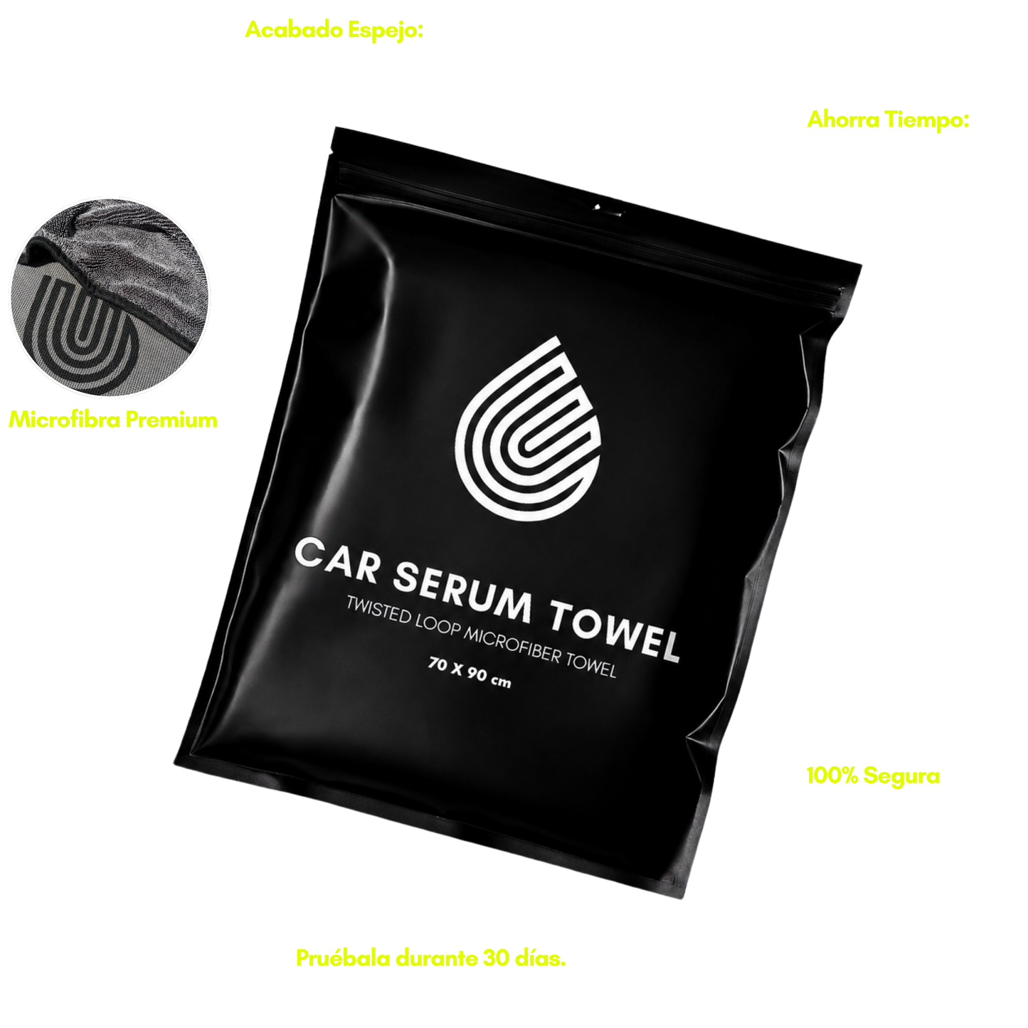 TOALLA CAR SERUM - 850GSM (90x70CM)