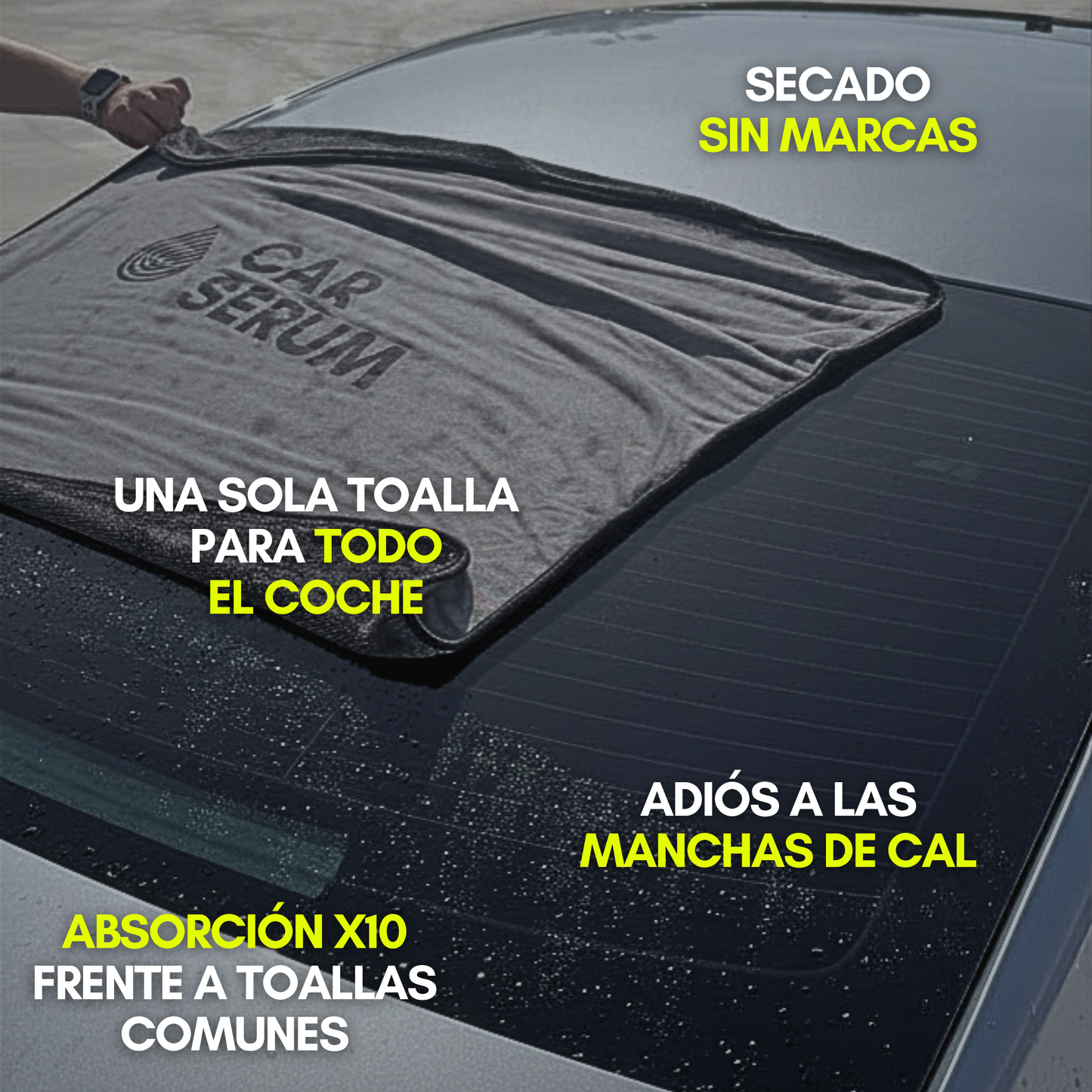 TOALLA CAR SERUM - 850GSM (90x70CM)